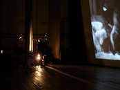 Trio Ciné Musique on the stage of Visionaria