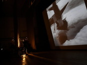 Trio Ciné Musique on the stage of Visionaria